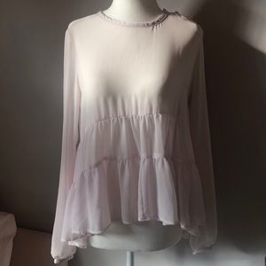 Light pink babydoll shirt